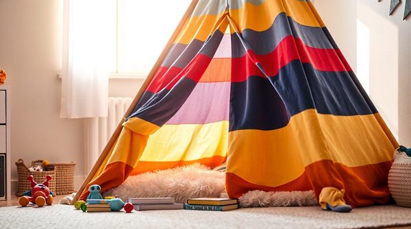 Coussins pour tipi garçon : une touche de confort original !